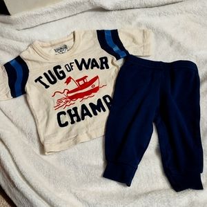 Baby Boys Pants Shirt Set 3mth